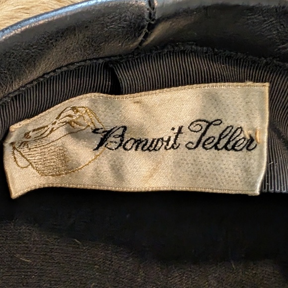 Vintage Leopard Print Hat and collar scarf 1940s 1950s BONWITT TELLER - Picture 11 of 14